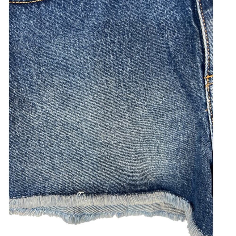 PINK Victoria’s Secret VS High Waisted Denim High Rise Shorts Frayed 10 NWT - Picture 5 of 13